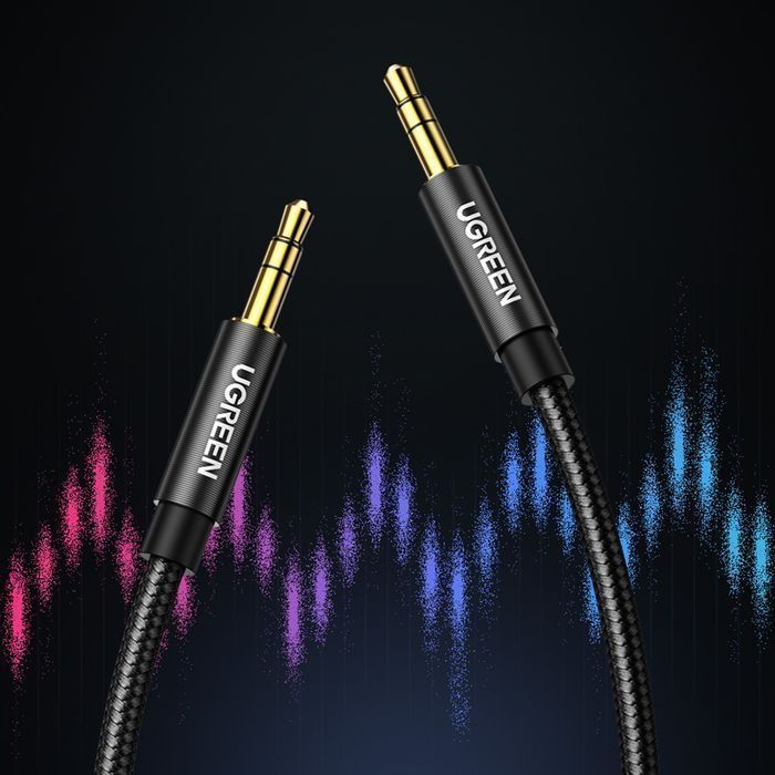 Ugreen Kabel Audio Aux 3,5 mm, 2M Niebieski - Premium Jakość Dźwięku