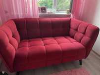 Sofa Castello 2 velvet bordowa