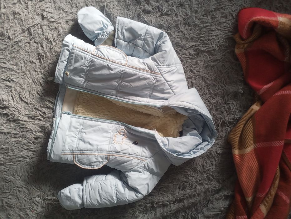 Зимній дитячий комбінезон Трійка 3 в 1 (куртка, конверт та комбінезон)