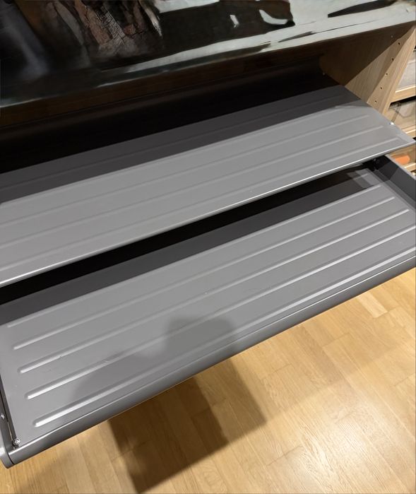 KOMPLEMENT IKEA Wysuwana półka na buty, ciemnoszary, 100x58 cm