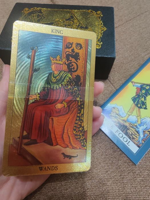 Подарункові Таро Вейта 78 карт | Золота фольга