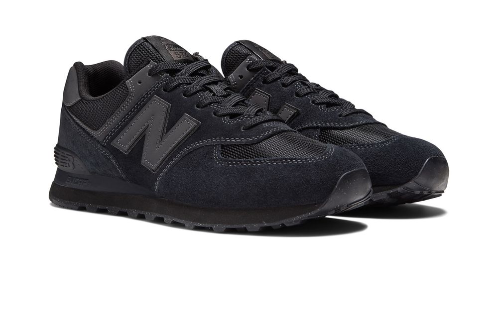 Мужские кросовки new balance ML574EVE черные( оригинал)