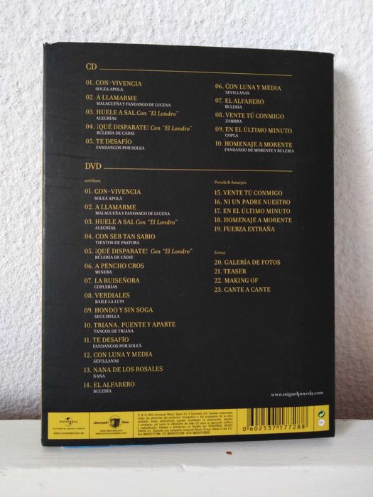CD  & DVD Miguel Poveda Real