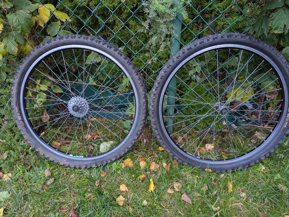 Koła rowerowe 26 cali piasty Shimano STX obręcze Rigida