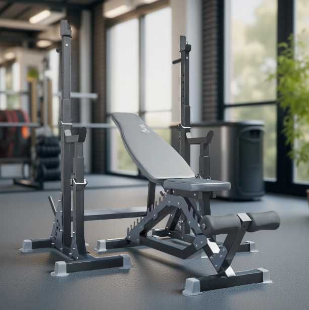 Лавка жиму під штангу зі стійками WT3311 Скамья жима Лава Стійки