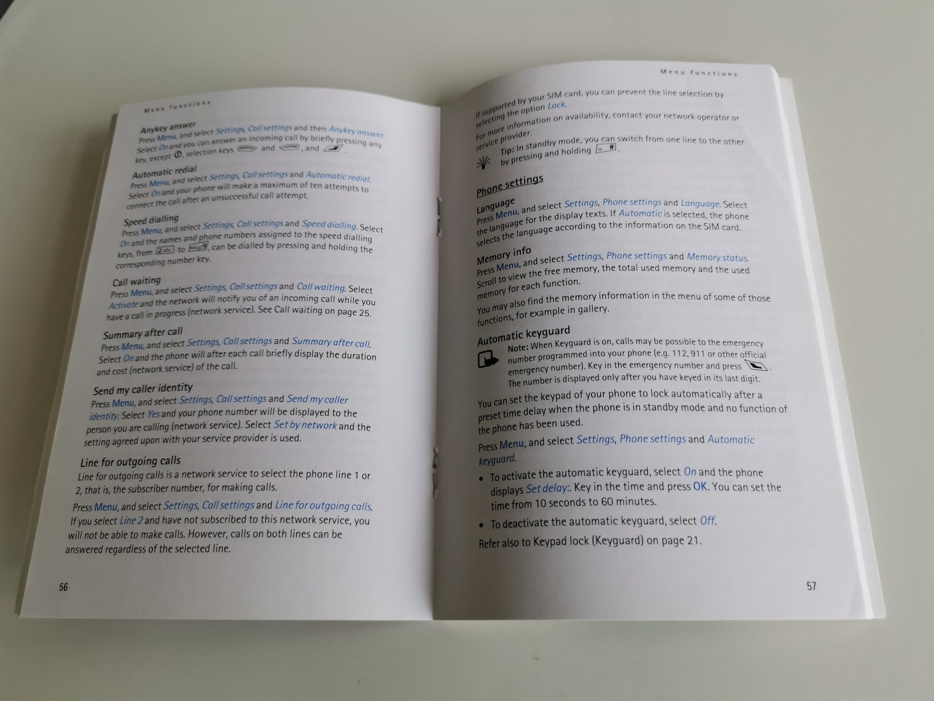 Livro instruções Nokia 7250.