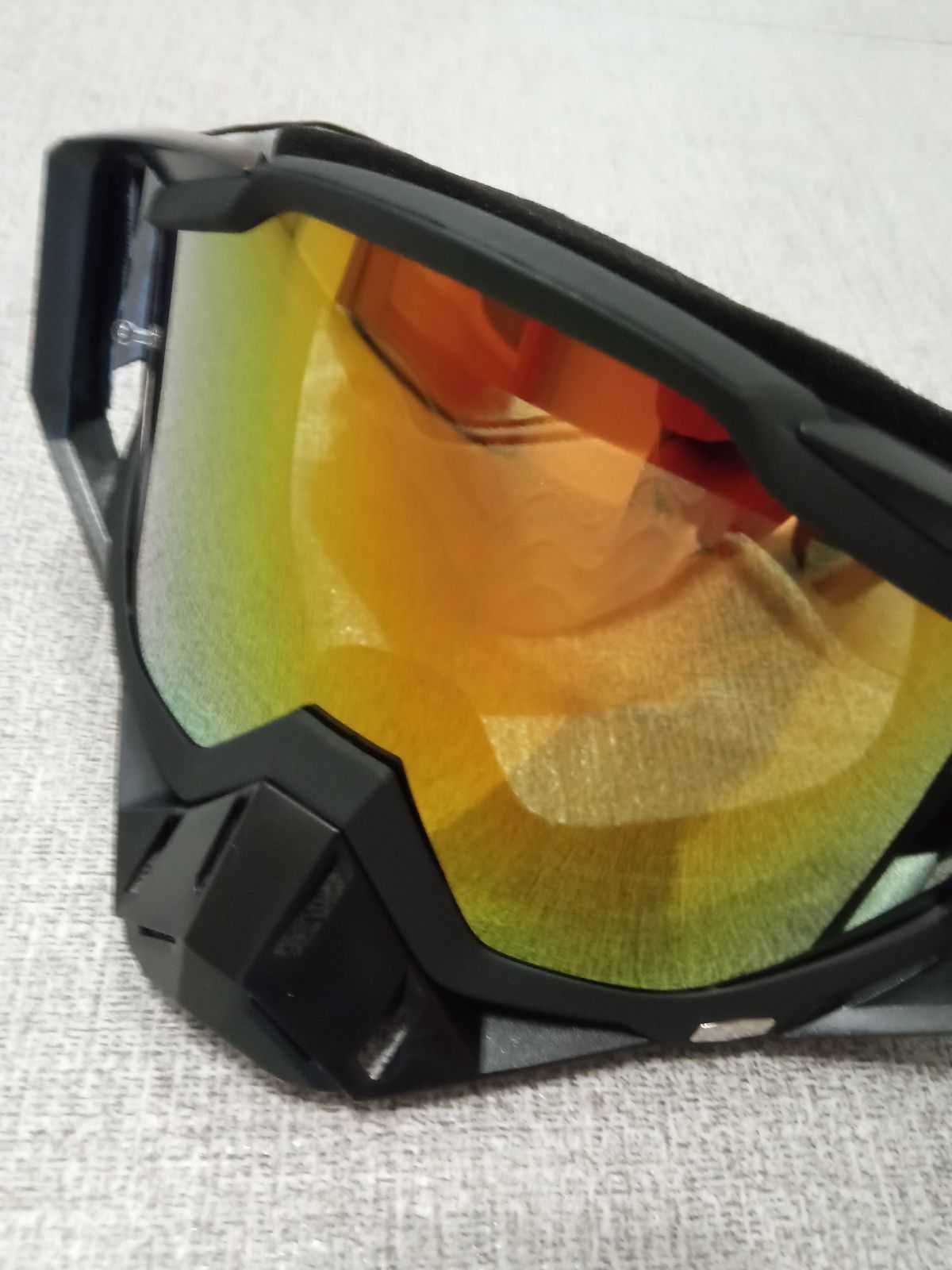 Gogle i okulary Rower mtb cross enduro czarne