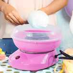 (NOVA) Máquina para fazer algodão doce, cor rosa