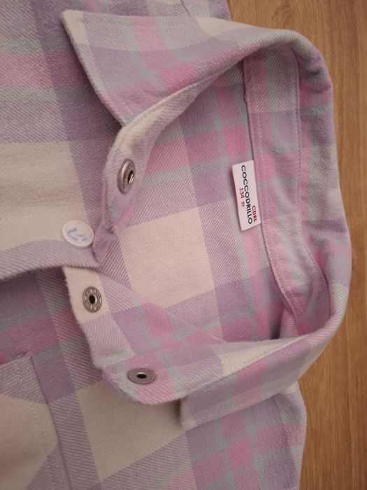 Koszula w kratę dla dziewczynki