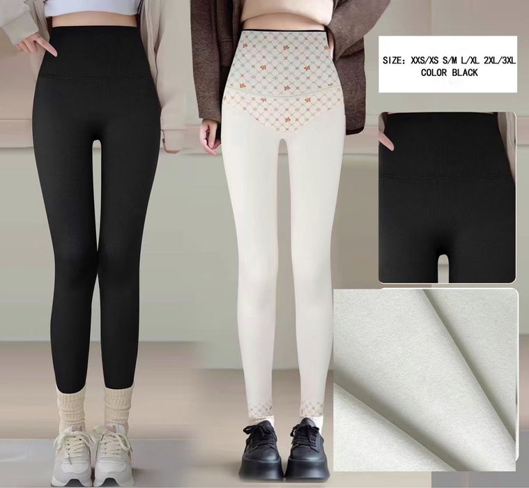 Теплі лосіни в рубчик з утяжкою термо з корекцією