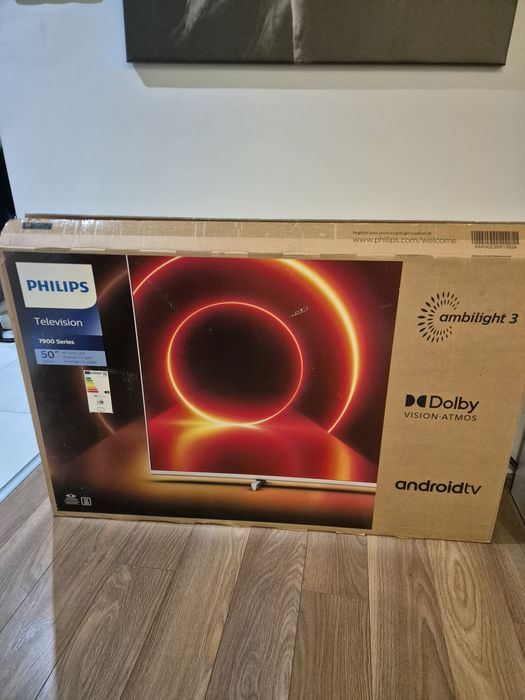Telewizor philips 50 cali 4k Smart tv android 3 letni stan bdb