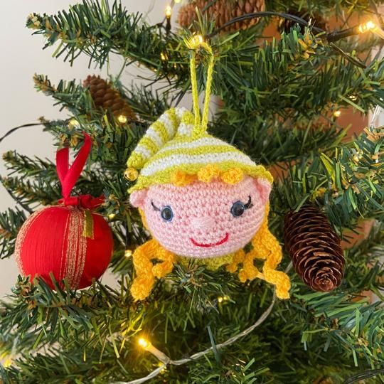 Figuras em crochet feito á mão para arvore de natal