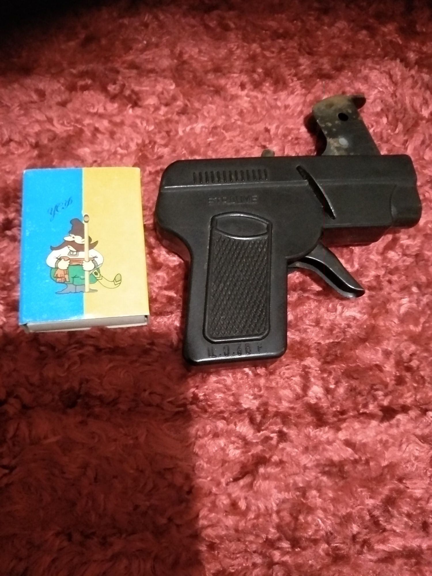 Очень редкая винтажная детская игрушка пистолет, СССР.