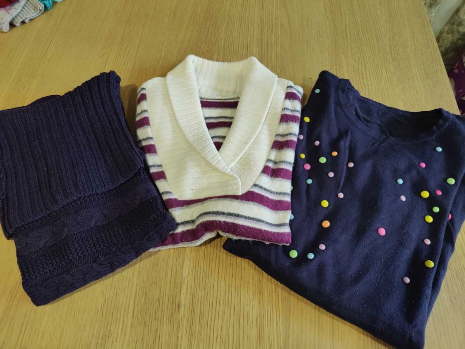 Lote de 3 camisolas de inverno, tamanho M