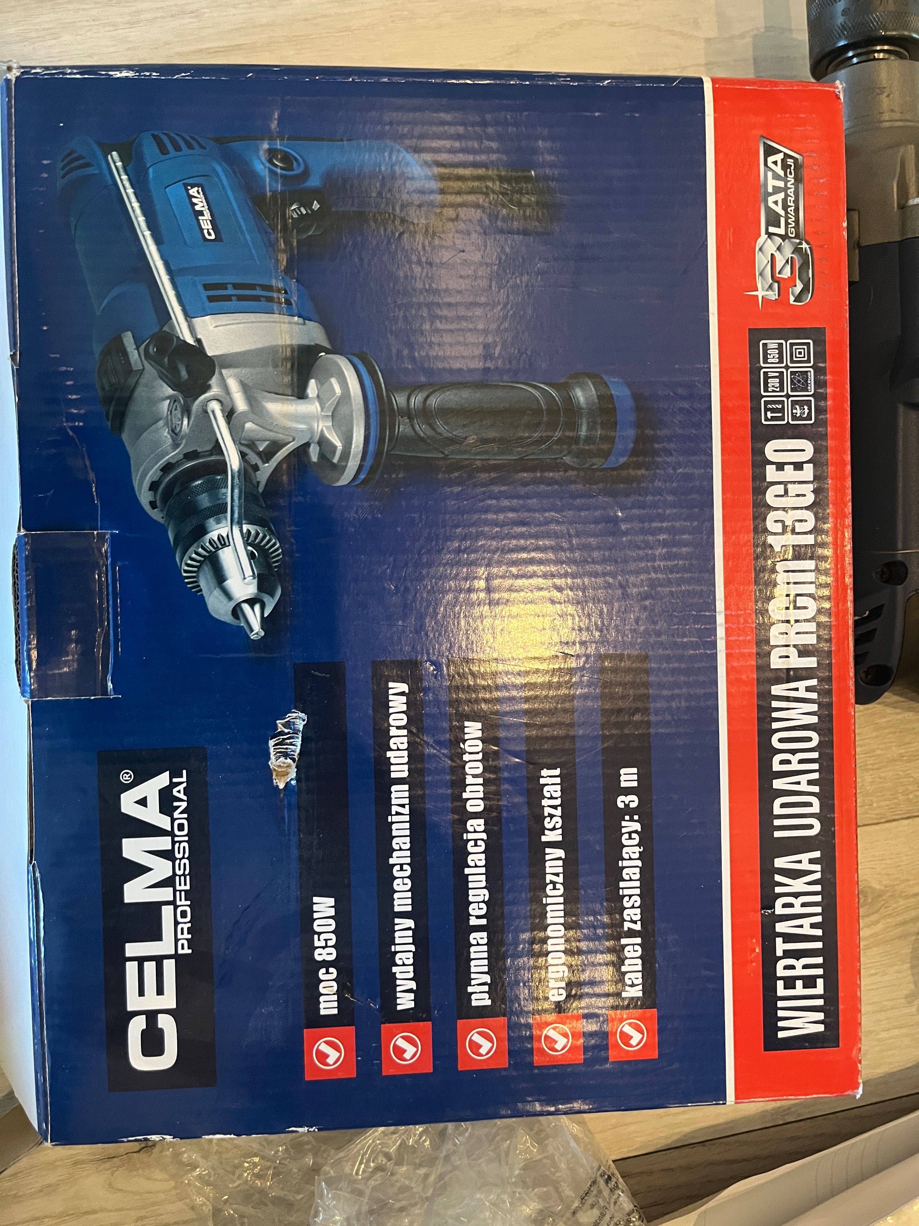 Wiertarka udarowa CELMA Professional PRCm 13GEO 850W JAK NOWA