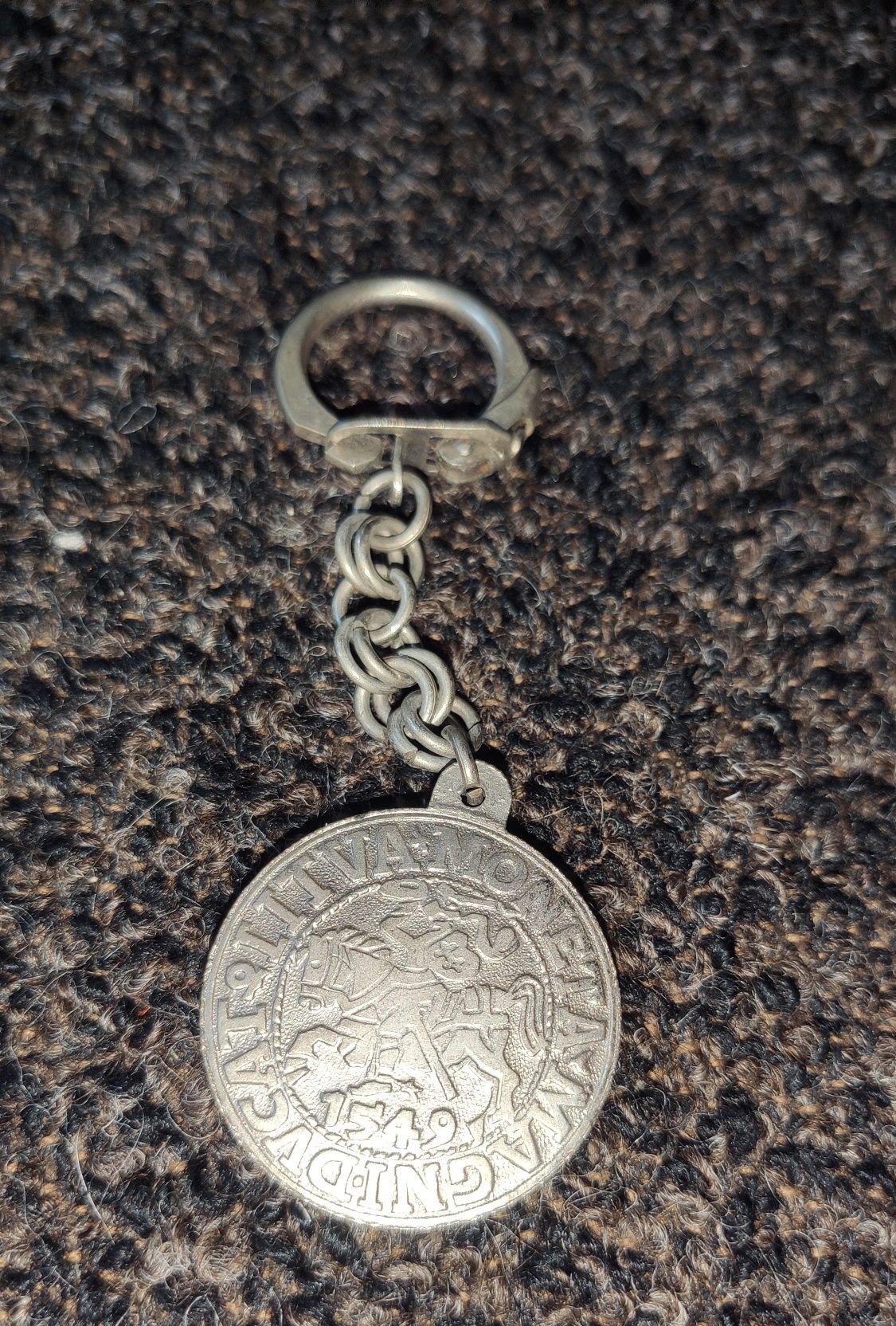 Półgrosz litewski breloczek brelok unikat 1549