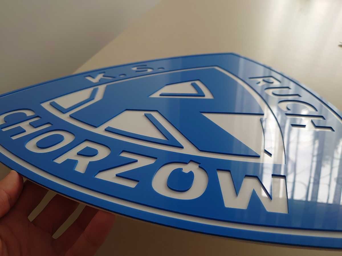 Ruch Chorzów Herb 3D na ścianę do domu prezent dla męża