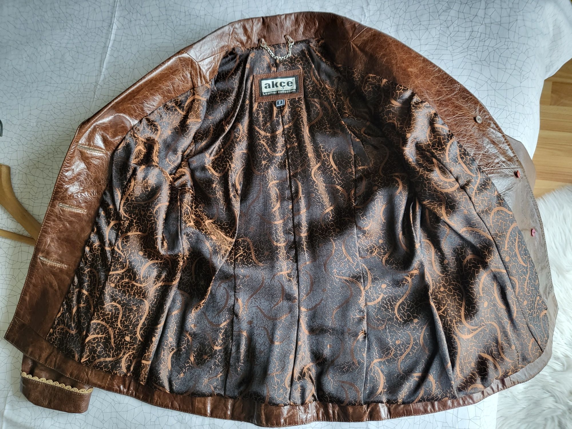 Шкіряна куртка піджак, розмір М