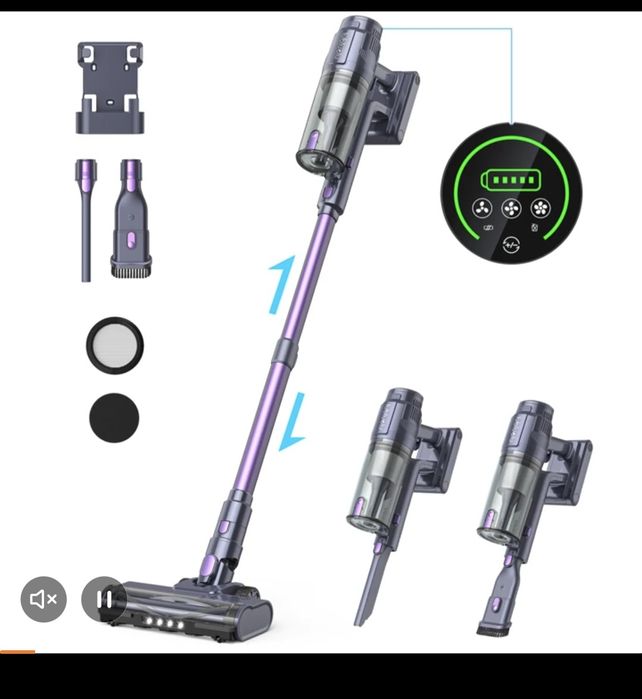Odkurzacz bezprzewodowy  muizzy M242  led 25 000PA