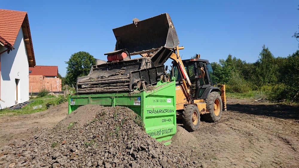 Przesiewacz wibracyjny, do przesiewania ziemi, piasku, popiołu, kruszy