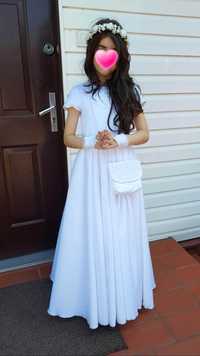 sukienka do komuni 146 sukienka komunijna alba