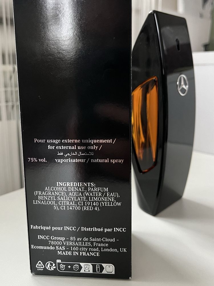 Парфум Mercedes benz club black 100ml