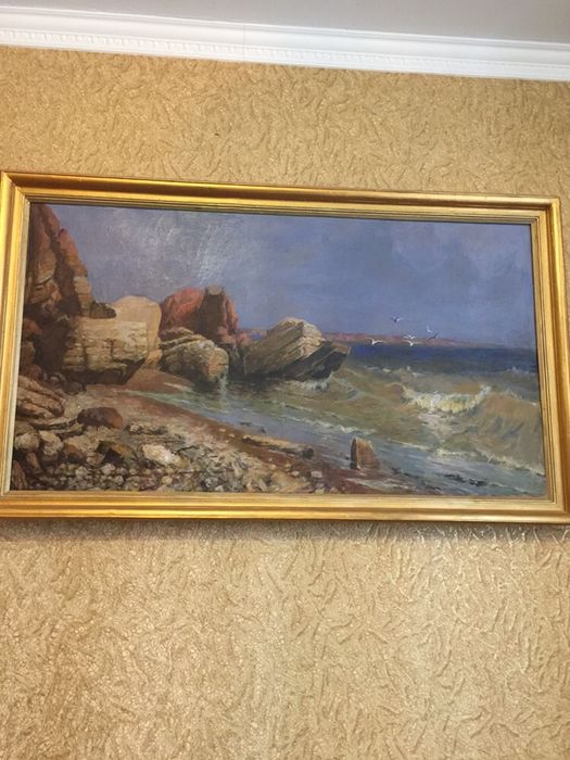 Живопись, морской пейзаж ,картина маслом.