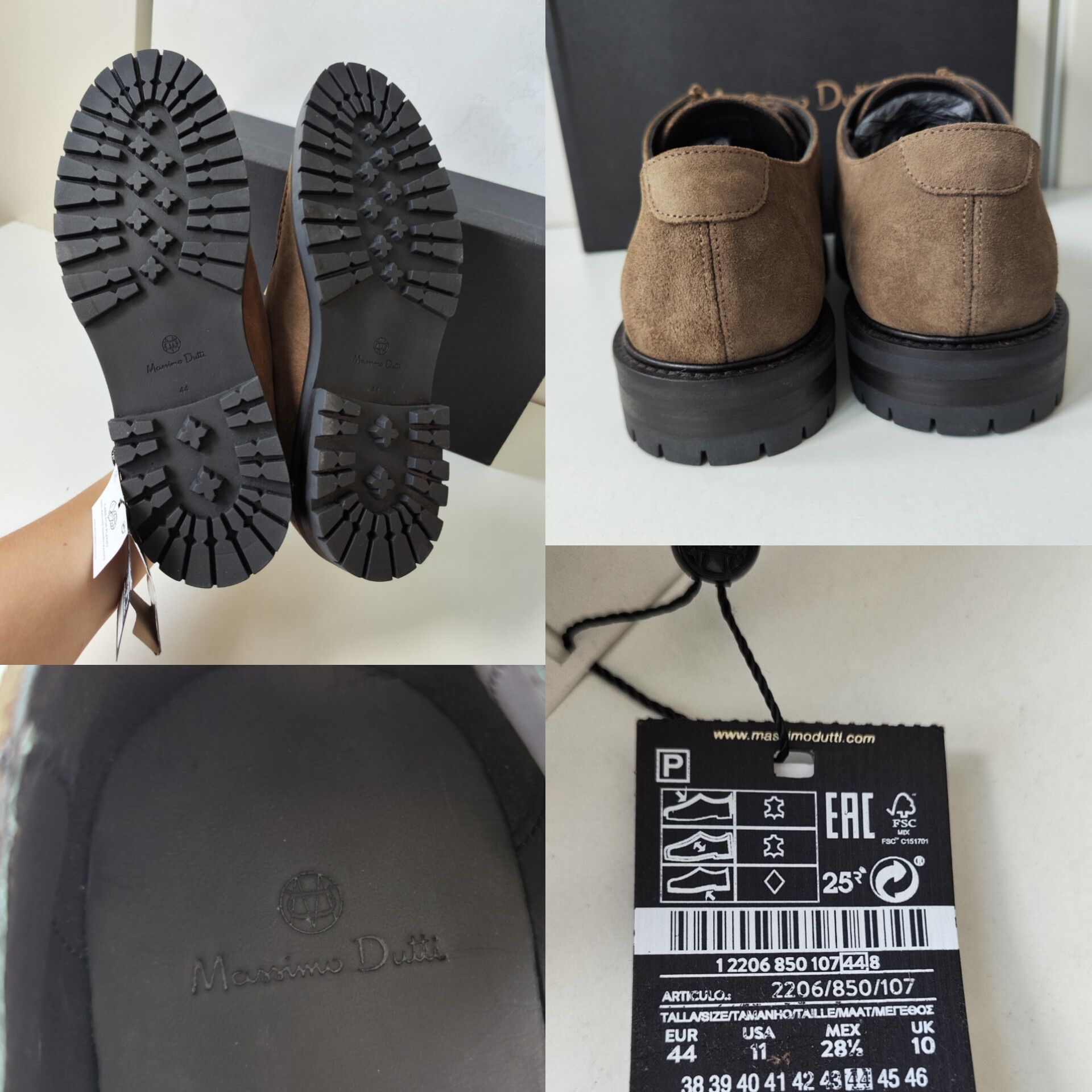 Massimo Dutti чоловічі замшеві черевики