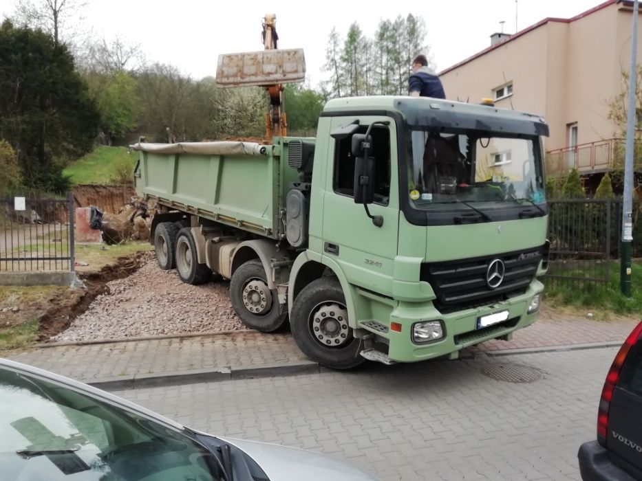 Piasek Kamień Ziemia Gruz Żwir Spóła Kliniec Otoczak Transport Wywóz