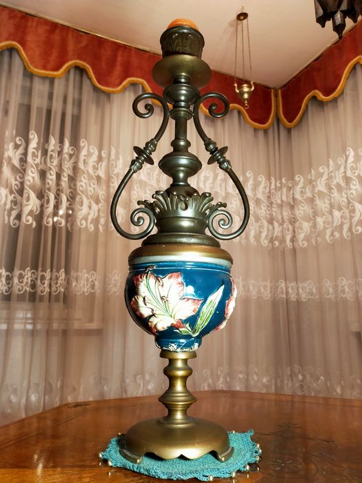 Świecznik mosiężny