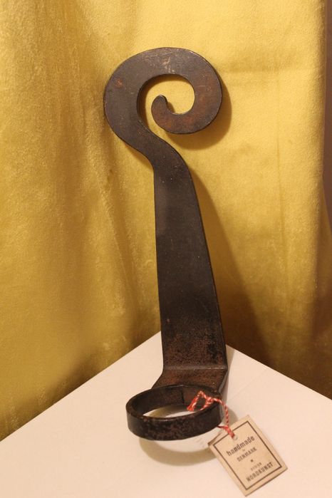 Kolekcjonerski vintage NORDKUNST Dania Kuty Żelazo Świecznik Ścienny