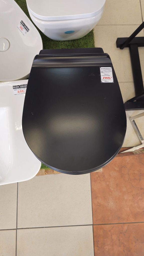 Miska WC wisząca Simas Vignoni 56x36cm Czarny mat