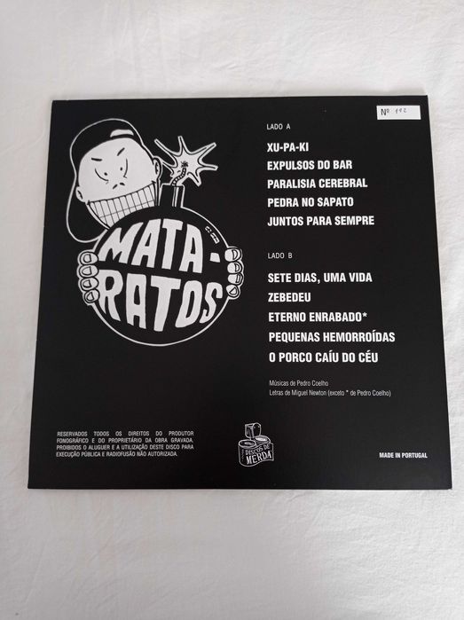 Mata-Ratos - “Expulsos do Bar” LP Vermelho (Novo)