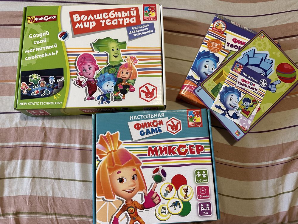 Лот.Настольная игра Vladi Toys Фикси Игры Миксер фіксики настільна