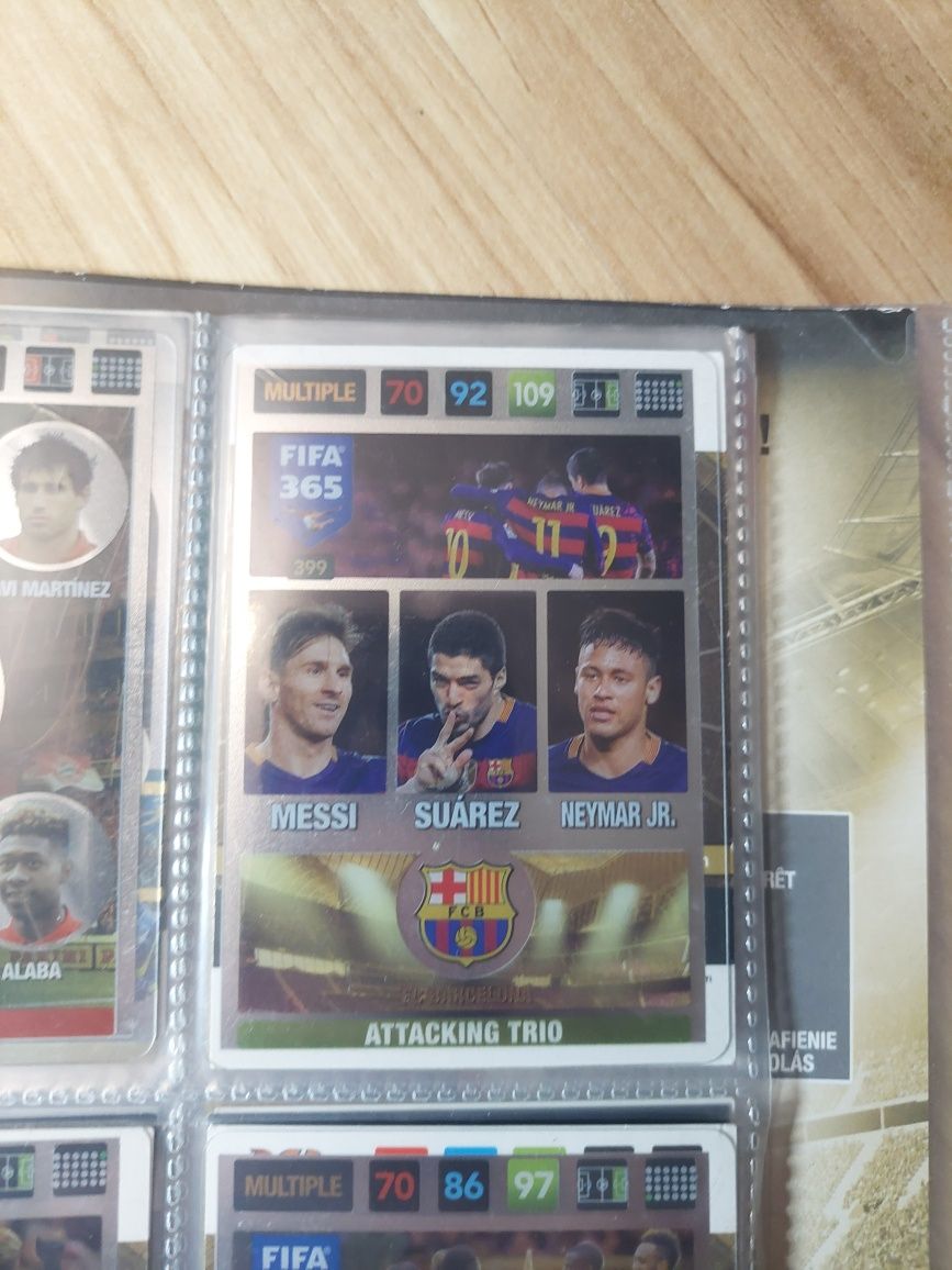 Attacking trio Messi Suarez Neymar panini 2017