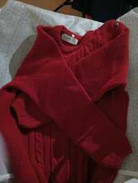Camisola malha vermelha tamanho 8