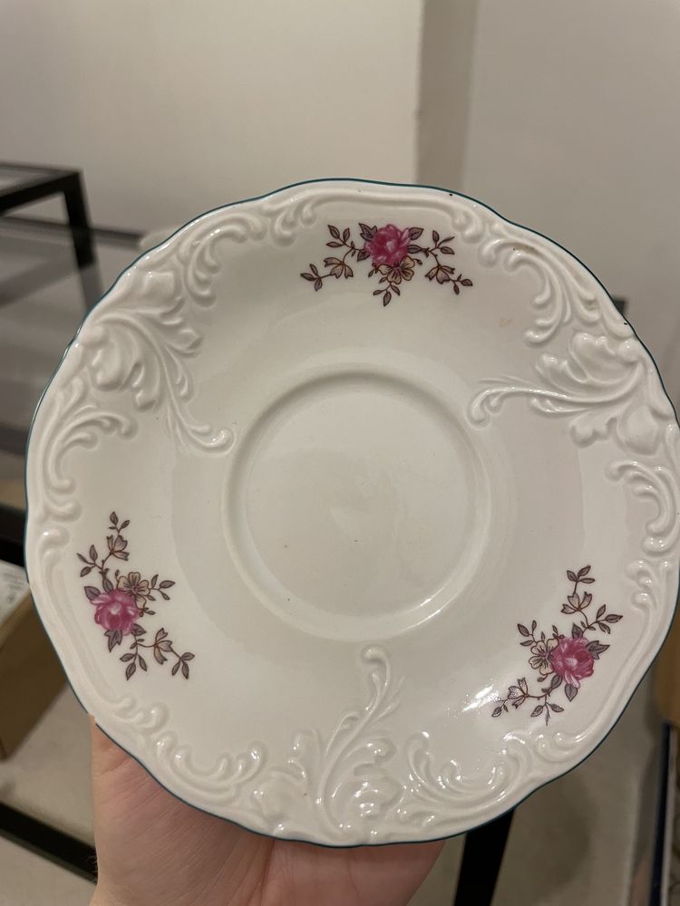 Zestaw filizanek z porcelany Wawel vintage prl