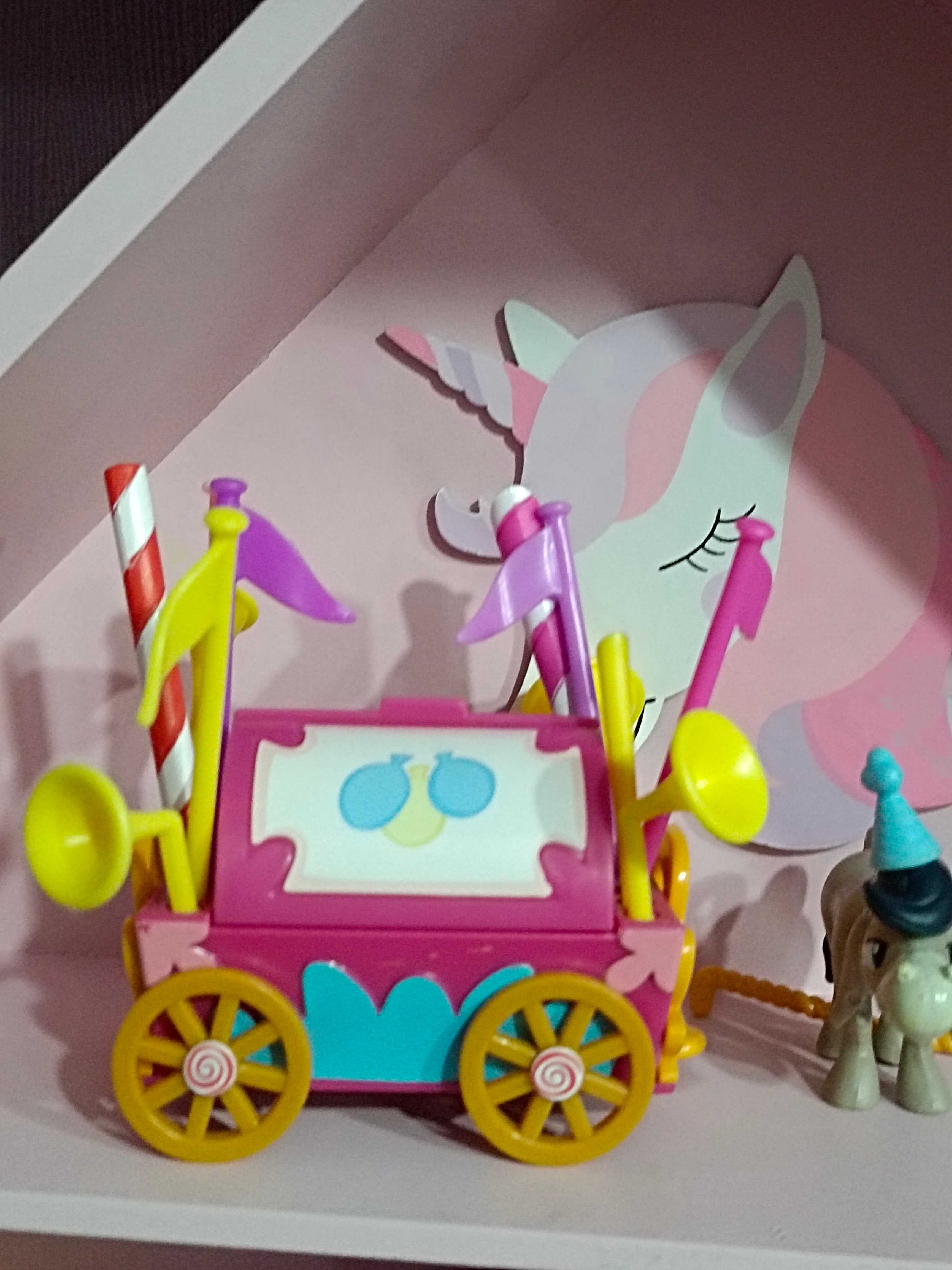 My Little Pony zestaw Cranky Doodle wózek imprezowy Pinkie G4 MLP