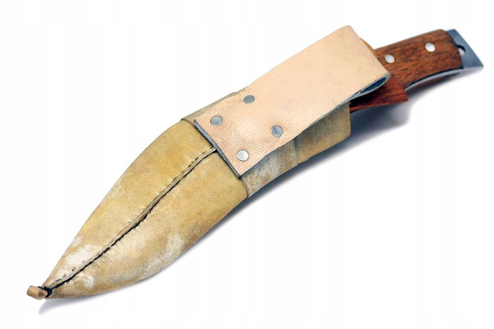 Nóż regionalny nepalski wojskowy KUKRI KHUKRI skórzane etui maczeta