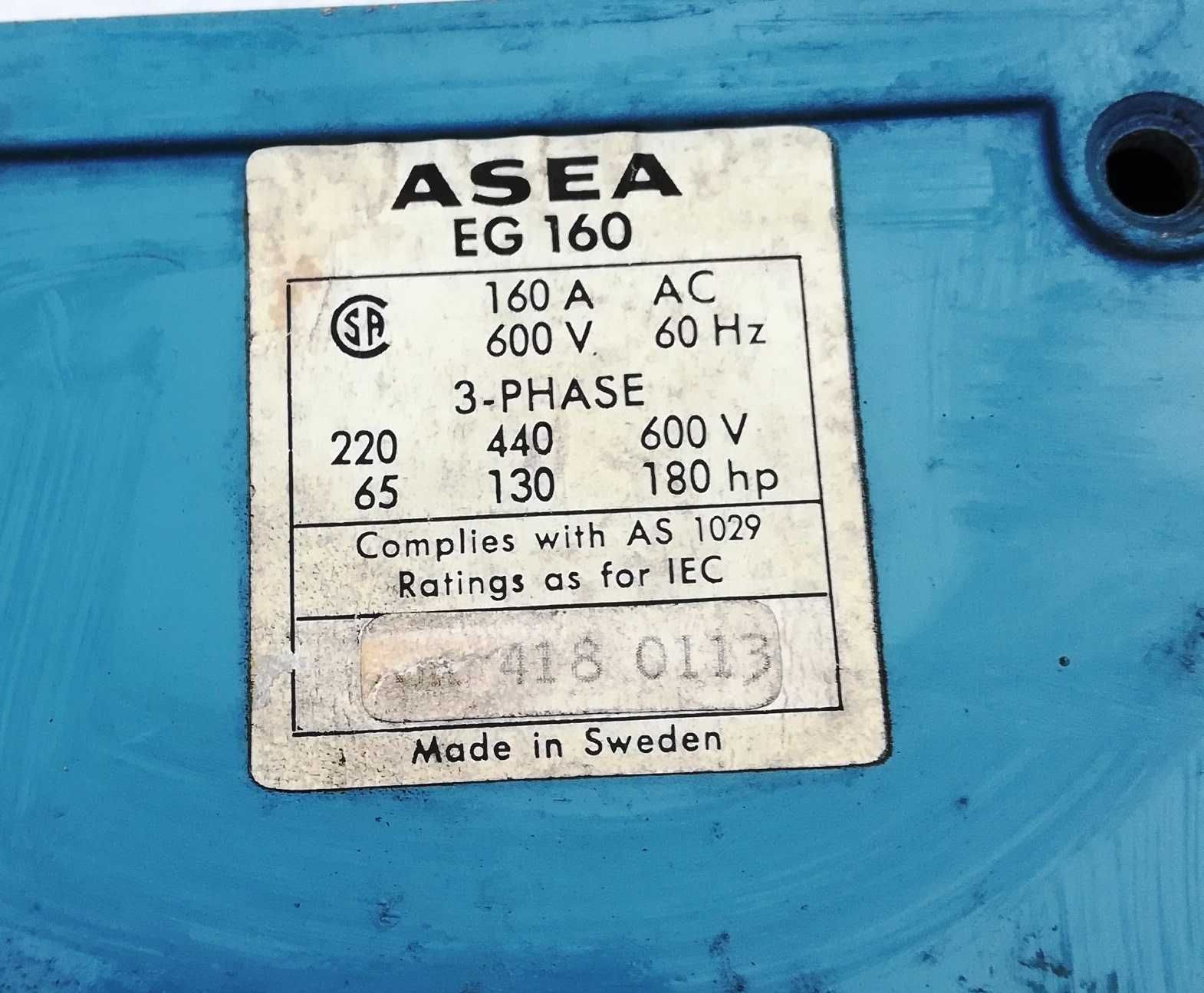 Contactor de Potência "ASEA" EG160