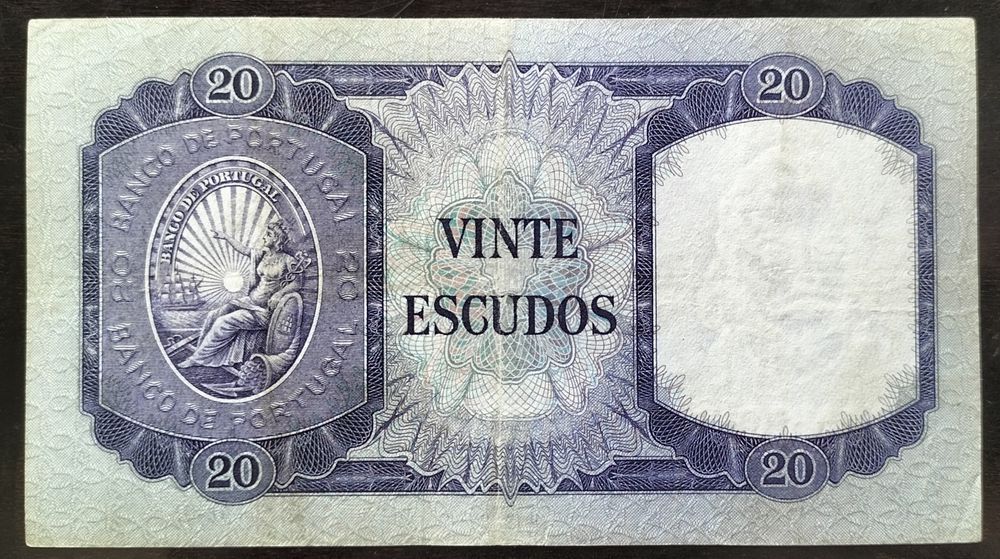 Lote 2 Notas 20$ 1960 António Luís Meneses Muito Bom Estado