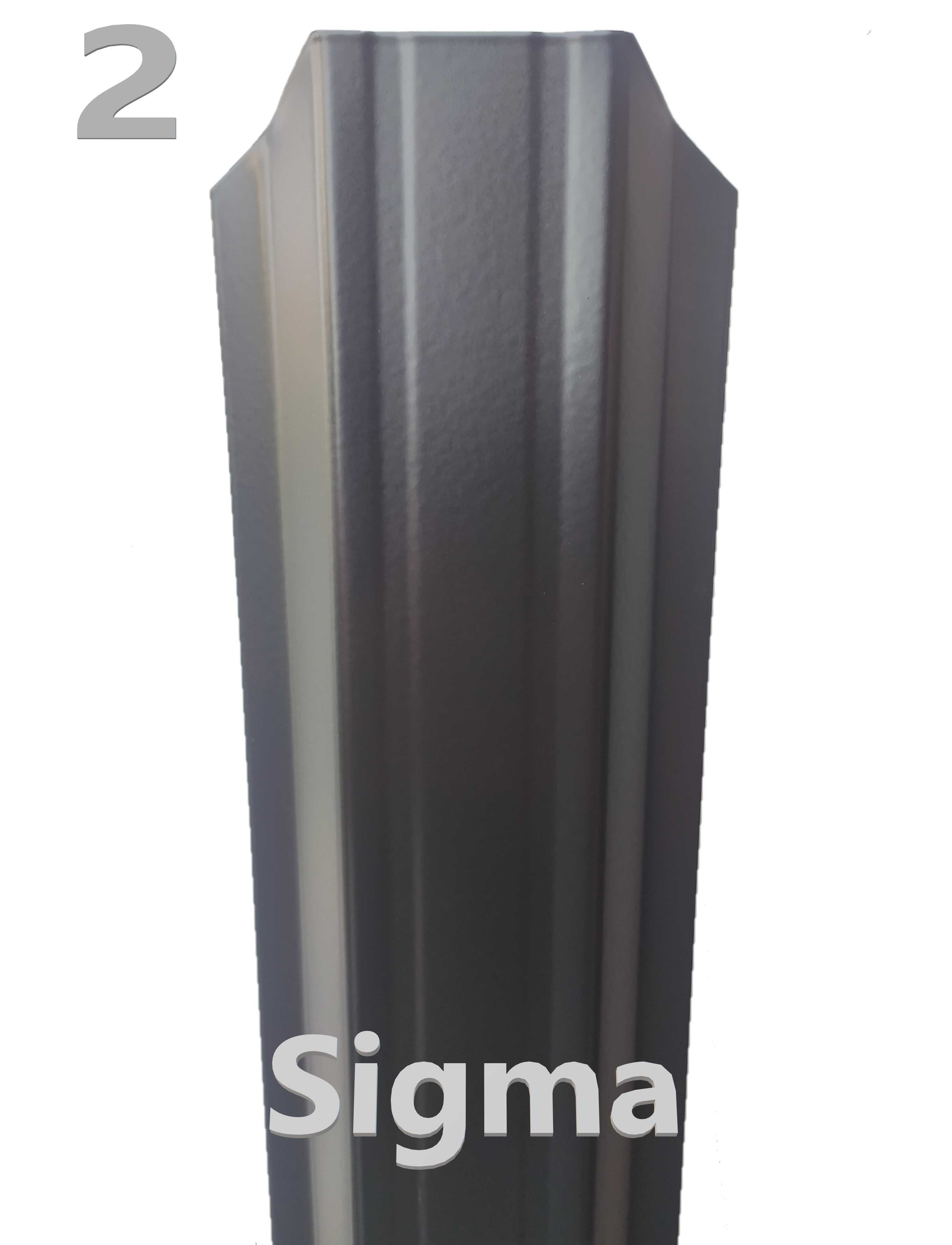 Sztachety 0,8mm metalowe SIGMA proszkowo malowane MAT ogrodzenia 11cm