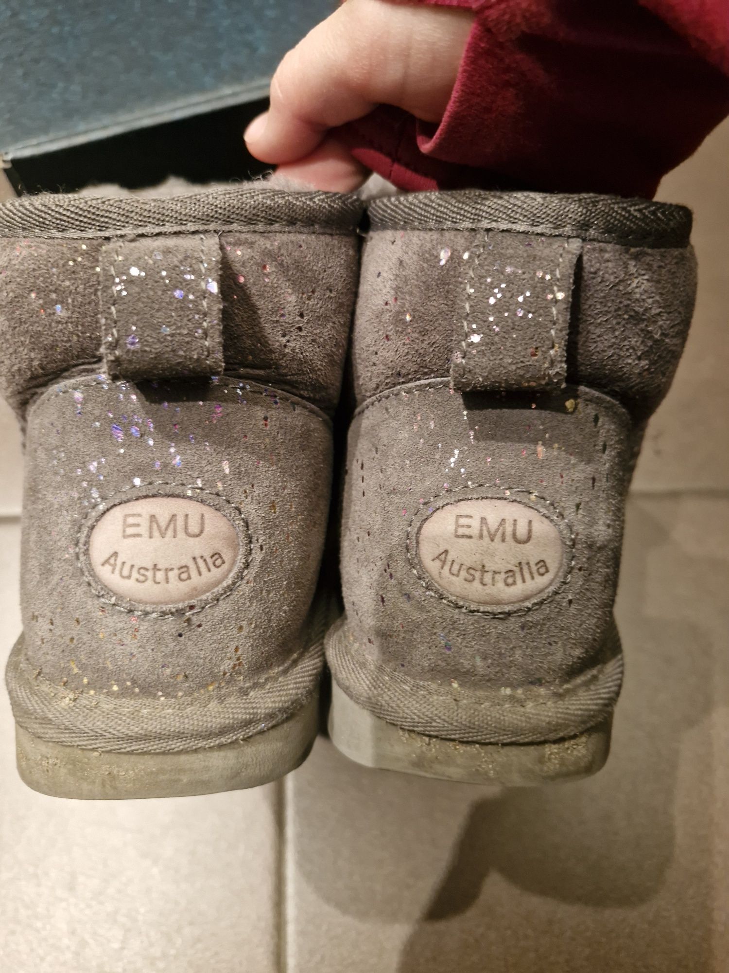 Buty Emu wodoodporne merino 37 galaxy brokatowe