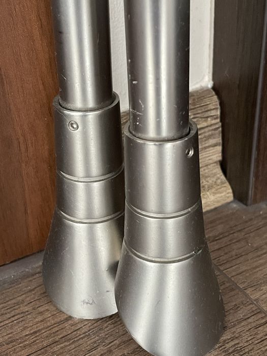 KARNISZE aluminiowe rurki zestaw na firanki i zasłony, uchwyty!