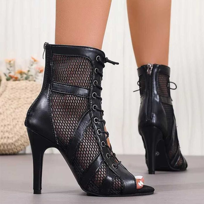 Skorzane Buty do tańca High Heels r.40