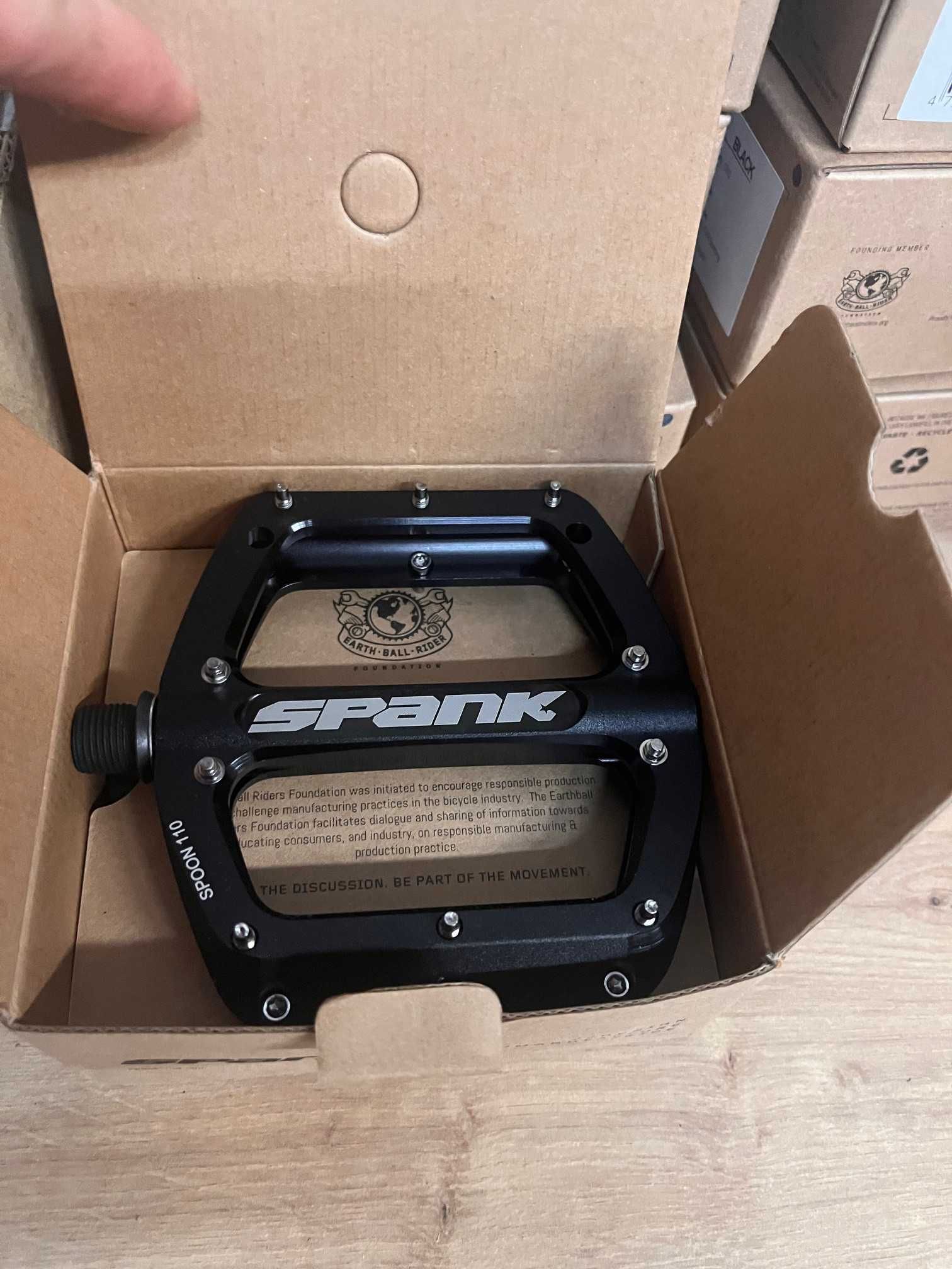 Pedały platformowe SPANK SPOON 110 Black L ebike elektryk enduro Pedal