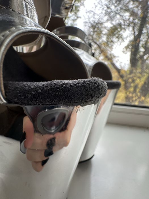 Стріпи четвірки Срібні босоніжки