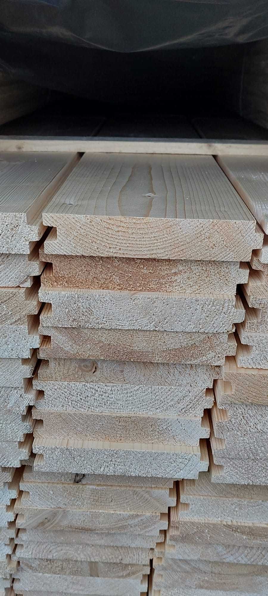 Stropopodłoga 28x146 Deska podłogowo-sufitowa dwustronna świerk