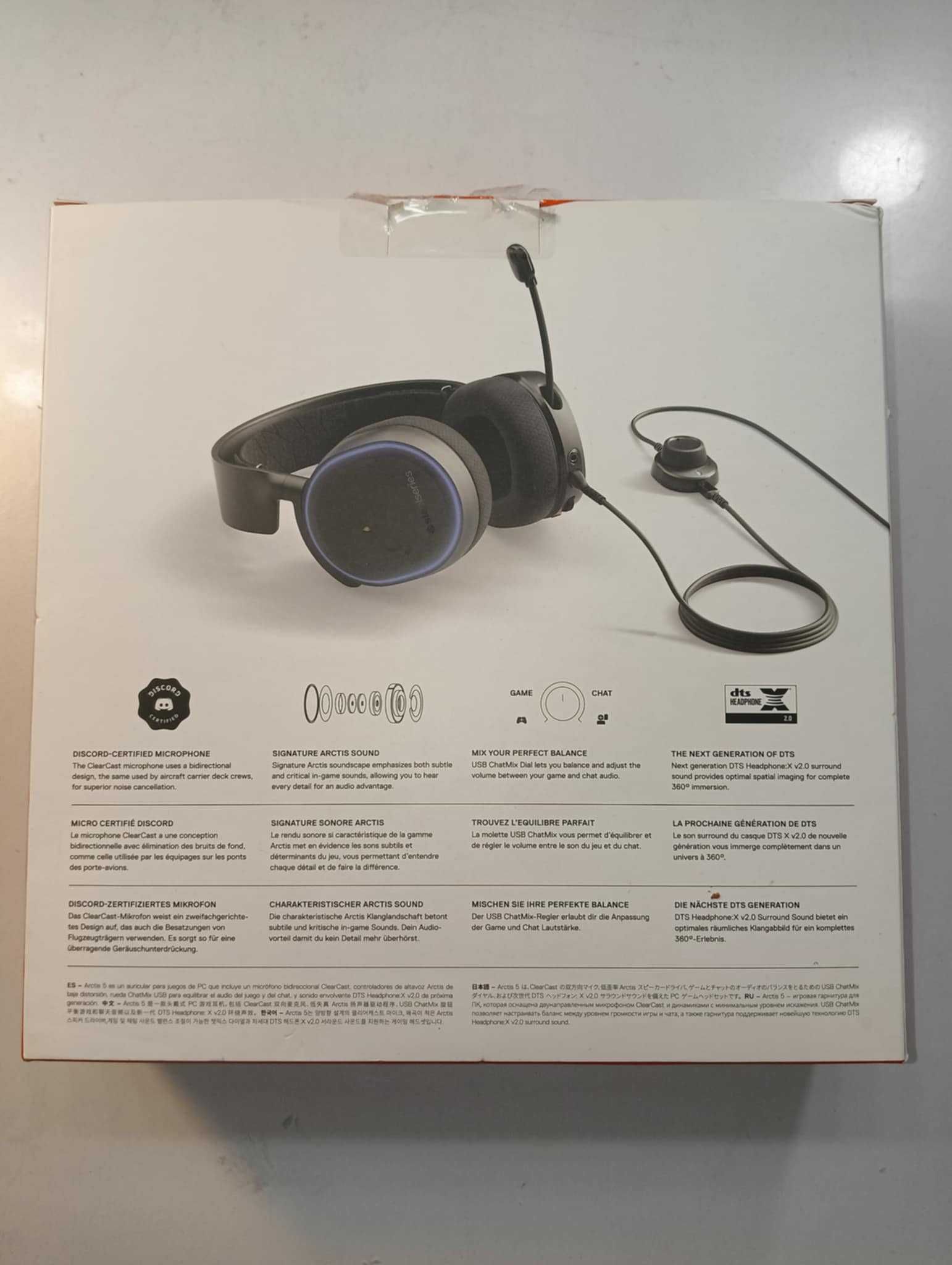 Słuchawki przewodowe SteelSeries Arctis 5