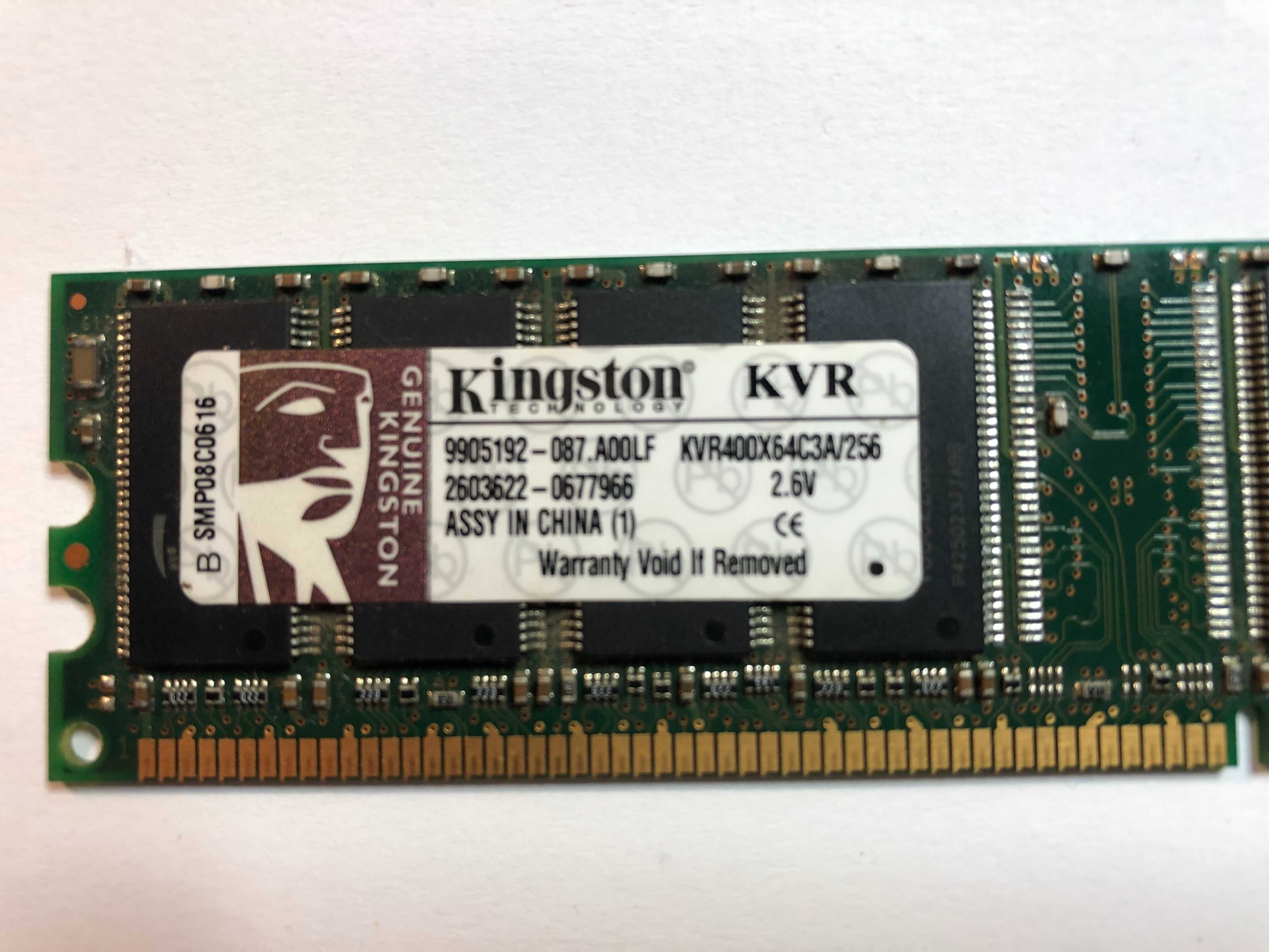 Pamięć RAM Kingston DDR 256MB do komputera stacjonarnego